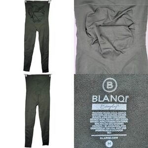 Blanqi Everyday Maternity Leggings Womens Belly Support Green Size Medium M